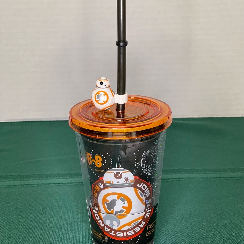 Disney Parks STAR WARS FORCE AWAKENS BB-8 Cold Cup Tumbler with Straw - …